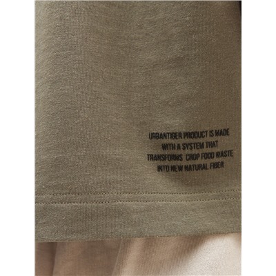 Экологичная кроп-футболка TABES из переработанной конопли