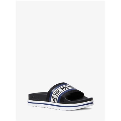 MICHAEL MICHAEL KORS Tyra Logo Scuba Slide Sandal