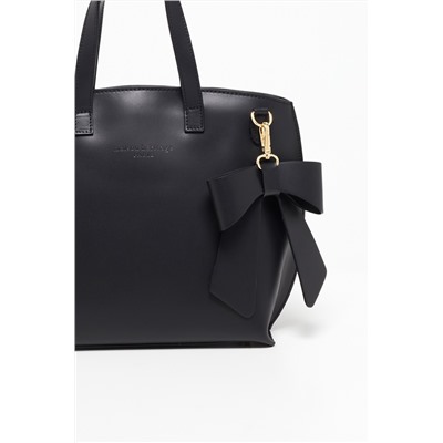 Bolso de piel Mini Lila Negro