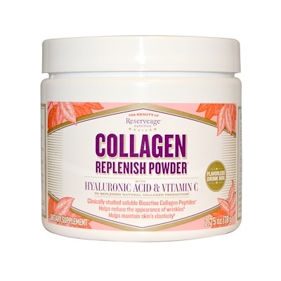 ReserveAge Nutrition, Collagen Replenish с гиалуроновой кислотой и витамином C, 2,75 унций (78 г)