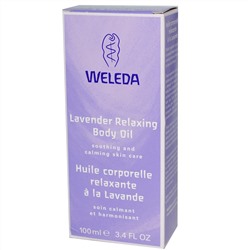 Weleda, Лавандовое расслабляющее масло для тела, 3,4 жидких унций (100 мл)