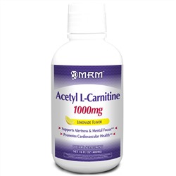 MRM, Ацетил L-карнитин, вкус лемонада, 1000 мг, 480 мл