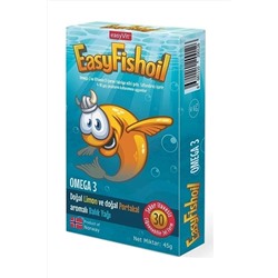 Easy Fishoil Çocuk Portakal Aromalı 30 Çiğneme Tablet 8681110200126