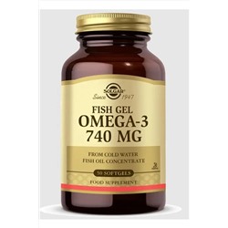 Solgar Omega 3 740 mg Fish Gel 50 Softjel ACMKS00S002D