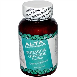 Alta Health, Калия хлорид и кремния диоксид, 100 капсул