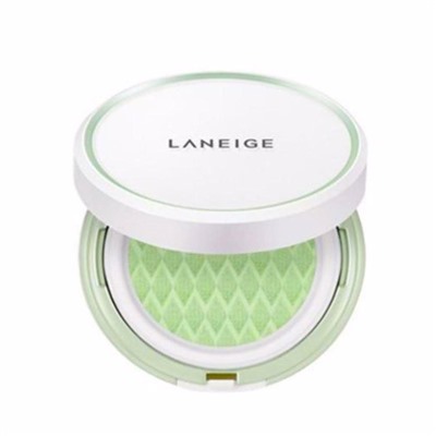 Цветной праймер-база под макияж Laneige Skin Veil Base Cushion SPF22/PA++ тон зеленый (Light Green)