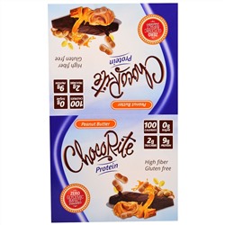 HealthSmart Foods, Inc., "ChokoRite", белковые батончики с арахисовой пастой, 16 батончиков по 1,2 унции (34 г)