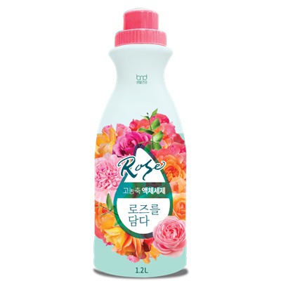[B&D] Концентрат для стирки жидкий АРОМАТ РОЗЫ High Enrichment Liquid Rose Detergent, 1,2 л