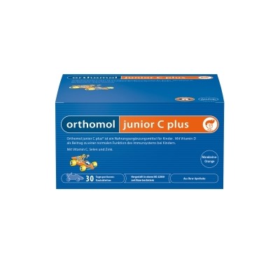 Orthomol junior C plus жевательный мандарин / оранжевый