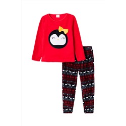 Pijama Rojo y negro