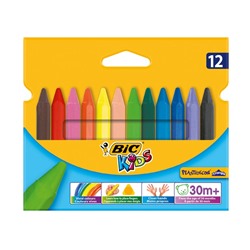 BIC Kids Plastidecor Цветные мелки 12шт