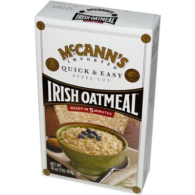 McCann's Irish Oatmeal, Овсяная каша быстрого приготовления, 16 унций (454 г)