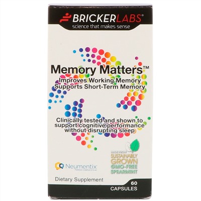 Bricker Labs, Memory Matters, 60 Capsules