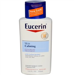 Eucerin, Успокаивающий уход для кожи с эффектом устранения зуда, без отдушек, 200 мл (6,8 жидких унций)