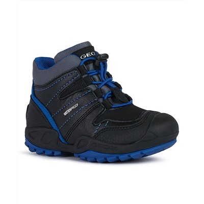 Black & Royal Blue New Savage Sneaker - Boys Geox