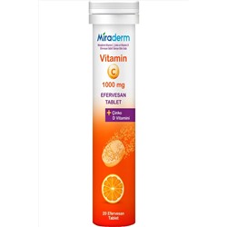 Miraderm C Vitamini 3 Lü Etki 1000 Mg 20 Efervesan 001