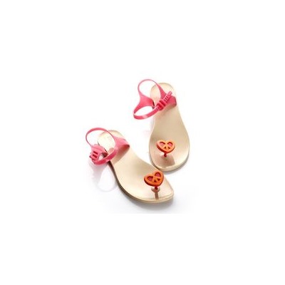 Сандалии Zhoelala Heart-Peace (светло-розовый+яркий розовый+оранжевый)/ Zhoelala Heart-Peace (light pink+pink+orange)