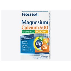 Magnesium Calcium Vitamin K + D Tabletten 40 St, 73,2 g