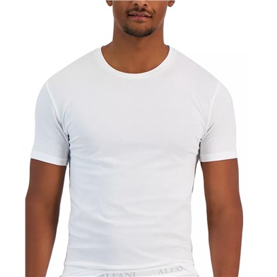 Alfani Men's 4-Pk. Slim-Fit Solid Cotton Undershirts, Created for Macy's