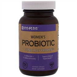 MRM, Пробиотики для женщин, 60 вегетарианских капсул
