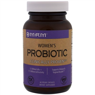 MRM, Пробиотики для женщин, 60 вегетарианских капсул