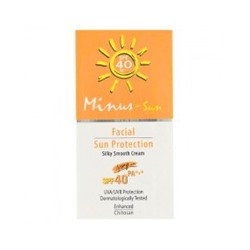 Солнцезащитный крем для лица SPF40 PA+++ в оттенке "айвори" от Minus-Sun 25 гр / Minus-Sun SPF40 PA+++ Ivory Facial Sun Protection 25g