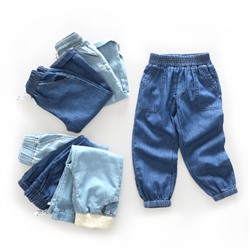 Детские тонкие джинсы брюки весна лето Новый 2019 детская одежда ребенок мальчик комаров брюки мягкие брюки