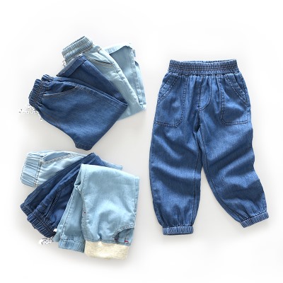 Детские тонкие джинсы брюки весна лето Новый 2019 детская одежда ребенок мальчик комаров брюки мягкие брюки