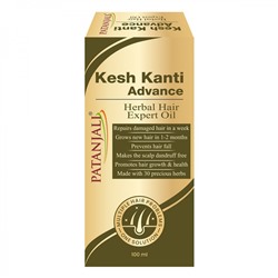 PATANJALI Kesh Kanti Advance Herbal Hair Expert Oil Восстанавливающее травяное масло для волос 100мл