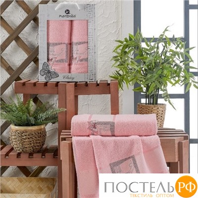 11290 Комп. Пол. MERZUKA махр. в короб. (50x90/1)(70х140/1) 2 шт.CLASSY розовый