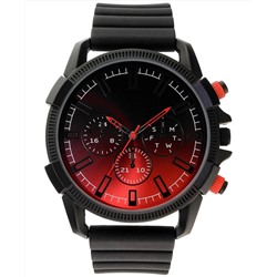 INC International Concepts Men's Black Silicone Strap Watch 50mm, Created for Macy's