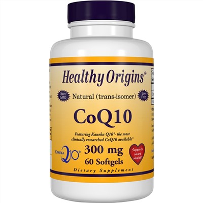 Healthy Origins, Коэнзим Q10, (Kaneka Q10), 300 мг, 60 капсул