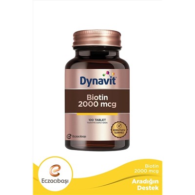 Dynavit Biotin 2000 Mcg 100 Tablet 13577