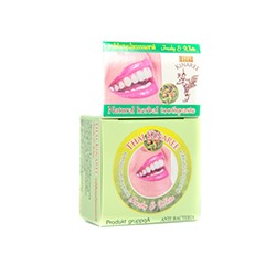 Зубная паста концентрированная отбеливающая с мятой и гвоздикой Thai Kinaree 25 гр / Thai Kinaree herbal clove mint Toothpaste 25 gr