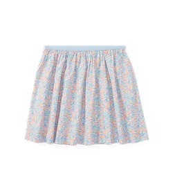 GIRLS 7-16 Floral Cotton Pull-On Skirt