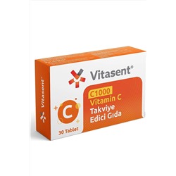 VİTASENT Vitamin C 1000 30 Tablet 03.2024 Vitasent Vitamin C 1000 30 Tablet