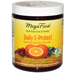 MegaFood, Питательный порошок Daily C-Protect, 2,25 унций (63,9 г)