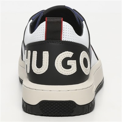 Hugo boss - sneakers kilian - cuero - azul noche y blanco