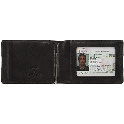 Brand: Tony Perotti Mens RFID Blocking Bifold MONEY CLIP Credit Card Wallet with ID Italian Leather
