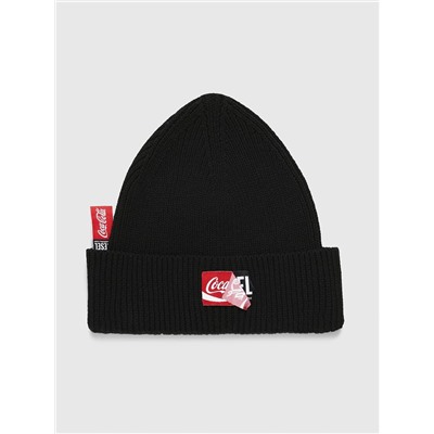 CC-BEANY-COLA Recycled pet-and-cotton beanie with double logo