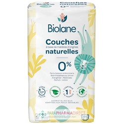 Biolane Couches Naturelles - Taille 4 - 7-18 kg - 44 Couches