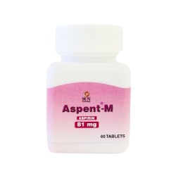 Аспирин Aspent-M таблетки для разжижения крови/ Aspent M 81 mg 60 tablets