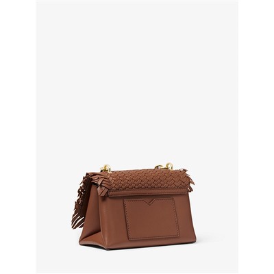 MICHAEL MICHAEL KORS Cece Extra-Small Woven Leather Crossbody Bag