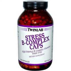 Twinlab, Капсулы с витаминами группы B против стресса, 250 капсул