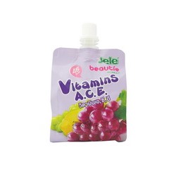 «Мармелад красоты» с витаминами А, С, Е, В и вкусом винограда от Jele beautie 150 гр / Jele vitamin C 150 gr