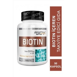 Bigjoy Vitamins Biotin 5000mcg 50 Tablet 44467TKFİYAT