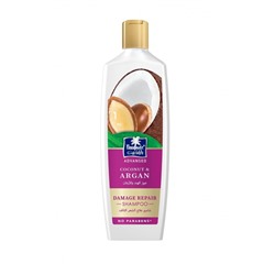 PARACHUTE Advansed Coconut &amp; Argan shampoo Восстанавливающий шампунь с кокосом и аргановым маслом для сухих и поврежденных волос 340мл
