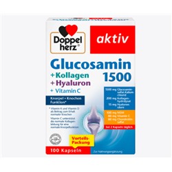 Glucosamin 1500 + Kollagen + Hyaluron Kapseln 100 St, 115 g