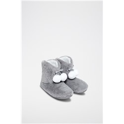 Zapatillas de casa altas forradas Maeve Gris claro