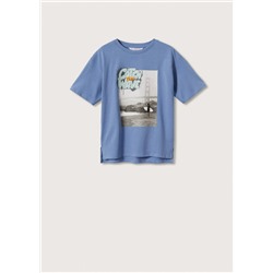 Camiseta estampada algodón -  Niño | MANGO OUTLET España